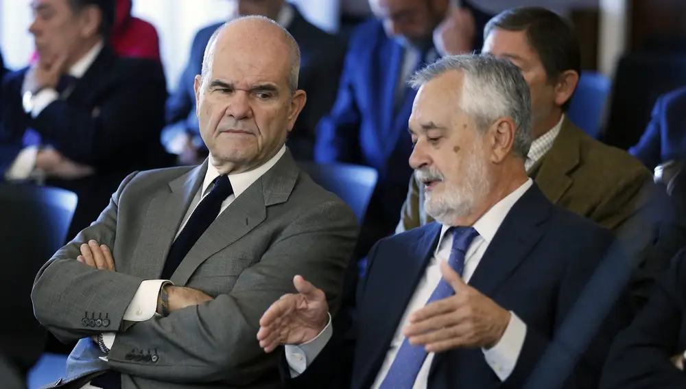 Los expresidentes de la Junta Manuel Chaves y José Antonio Griñán