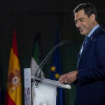 El presidente de la Junta de Andalucía, Juanma Moreno