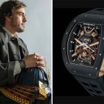 Fernando Alonso y el RM 47 Tourbillon de Richard Mille.