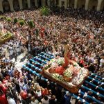 El encuentro, en la Semana Santa de Alicante, en una imagen de archivo