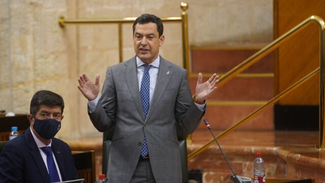 El presidente de la Junta de Andalucía, Juanma Moreno. Eduardo Briones / Europa Press