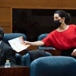 La portavoz de Vox en la Asamblea de Madrid, Rocío Monasterio, hoy no a acudido a la Asamblea por encontrarse indispuesta