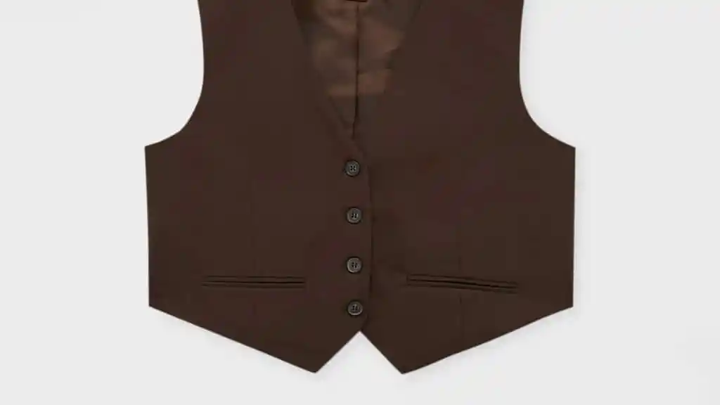 Chaleco de vestir con botones, de Pull&Bear