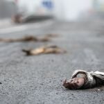 Los habitantes de Borodianka no tenían ni oportunidad de escapar.