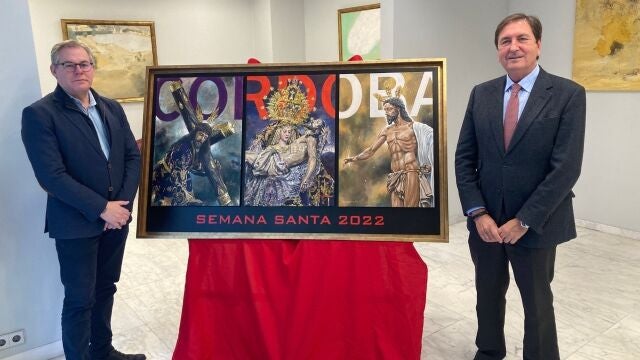 Almoguera y López Crespo, tras la firma del acuerdo. FUNDACIÓN CAJA RURAL DEL SUR