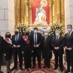 El presidente de la Comunidad, Fernando López Miras, asiste en Cartagena a la misa con motivo del día de la Virgen de la Caridad