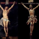Imágenes cedida por la editorial Alfar de la pintura y su equivalente escultorico. La impronta de maestros como El Greco, Murillo, Rubens, Durero, Caravaggio, Miguel Ángel y Leonardo da Vinci se encuentra en imágenes y grupos escultóricos de la Semana Santa de Sevilla. EFE/Editorial Alfar