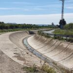 Imagen del canal del Trasvase Tajo-Segura a su paso por el municipio murciano de Santomera