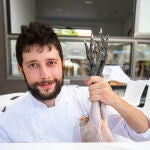 El chef Carlos Carande, en su restaurante de Navacerrada
