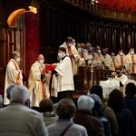 El arzobispo de Valladolid, Ricardo Blázquez, preside la celebración que, al inicio de las jornadas del Triduo Pascual, en la Catedral de Valladolid