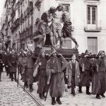 La Flagelación transitando por la calle Mayor