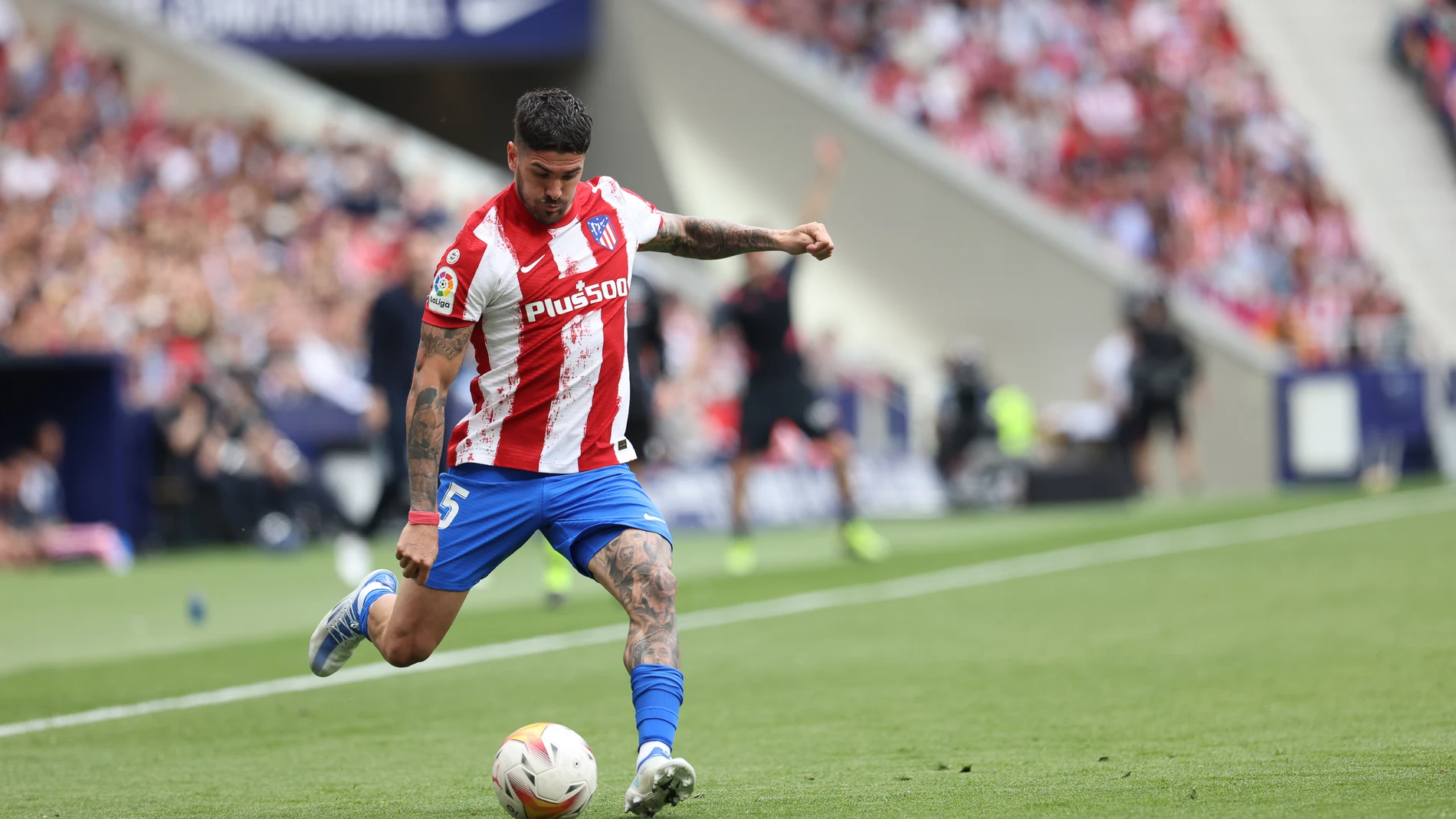 Rodrigo de Paul con el Atlético de Madrid.