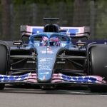 Fernando Alonso, al volante de su Alpine.