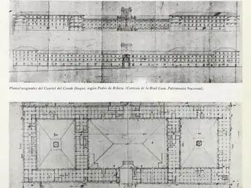 Planos originales del Cuartel del Conde Duque, según Pedro de Ribera. (Cortesía de la Real Casa Patrimonio Nacional) Planos originales del Cuartel del Conde Duque, según Pedro de Ribera. (Cortesía de la Real Casa Patrimonio Nacional)