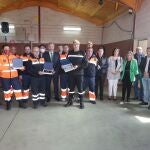 Acto de homenaje al V Batallón de la Unidad Militar de Emergencias y a Protección Civil, organizado por la Junta Vecinal de Brugos de Fenar