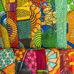 Telas tradicionales de África Occidental.