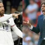 Sergio Ramos y Antonio Conte