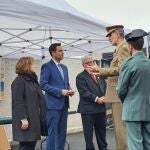 El alcalde de Burgos, Daniel de la Rosa, representa a la Asociación de Municipios del Camino de Santiago en la visita del Rey a la Ruta Jacobea y la Guardia Civil, en Sarria (Lugo)