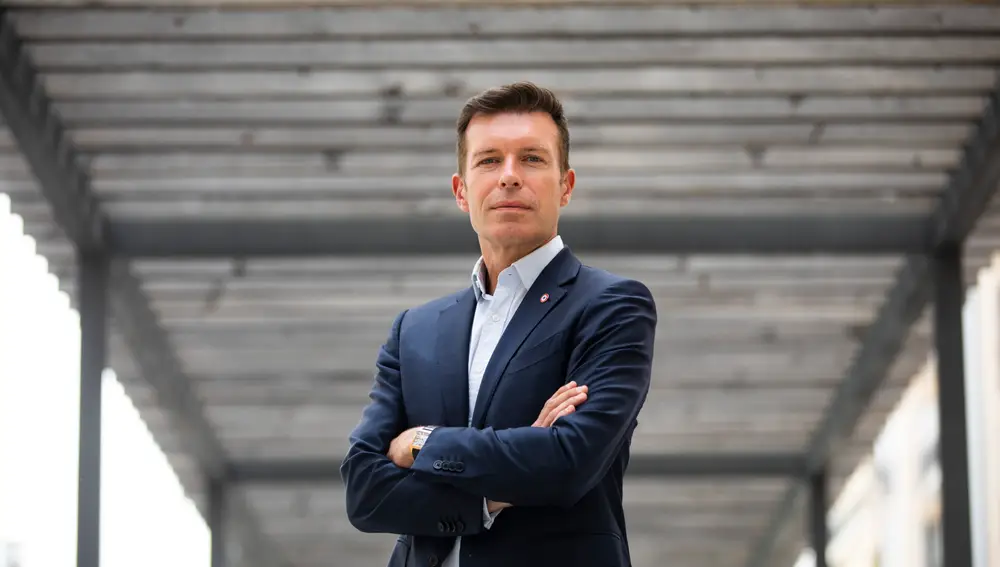 Stéphane Vojetta, durante un encuentro con LA RAZÓN en Madrid