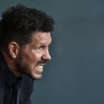 Simeone, durante el partido ante el Athletic Club