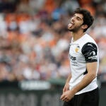 Gonçalo Guedes con el Valencia.