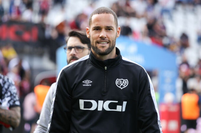 Mario Suárez con el Rayo Vallecano.