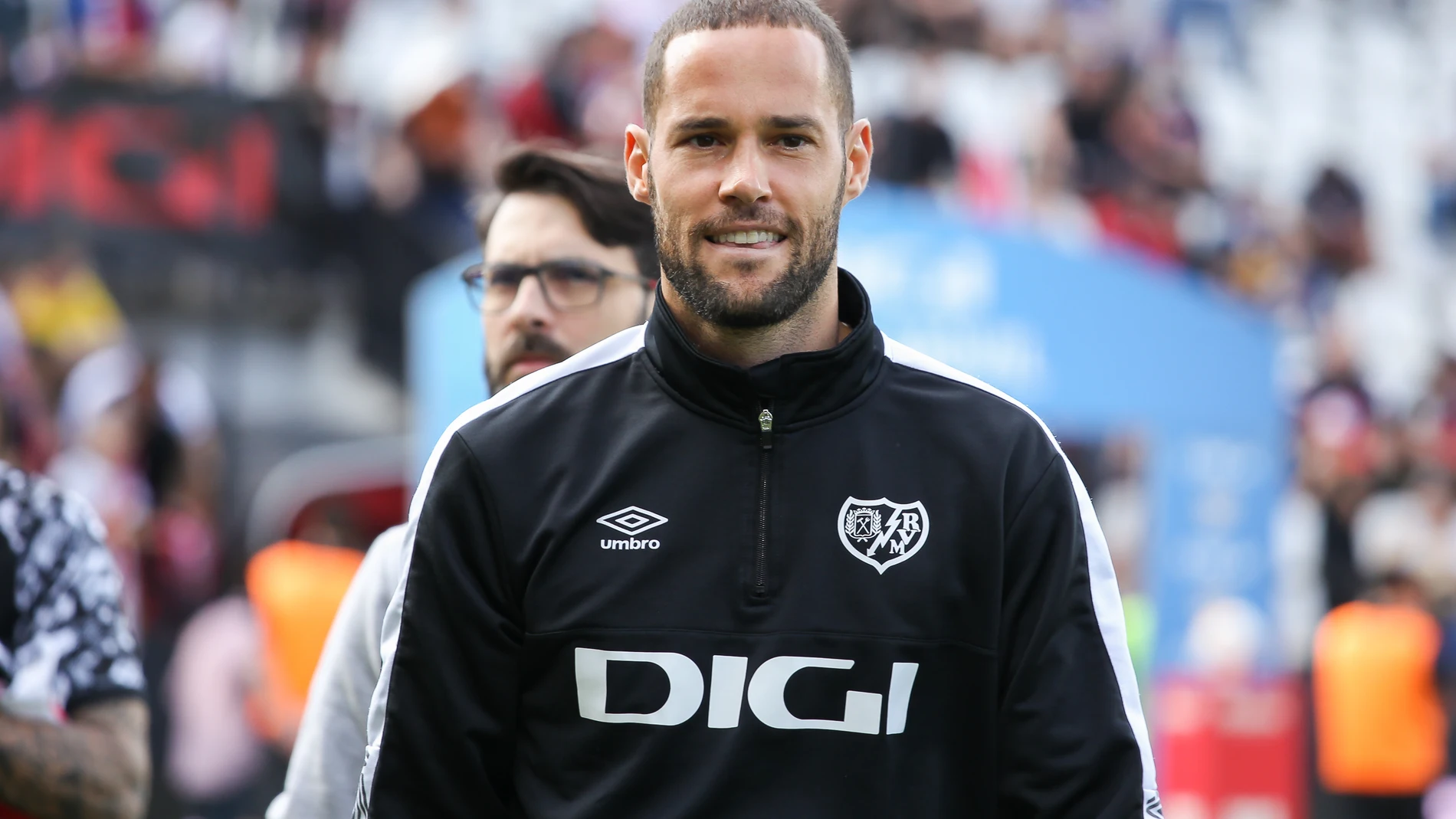 Mario Suárez con el Rayo Vallecano.