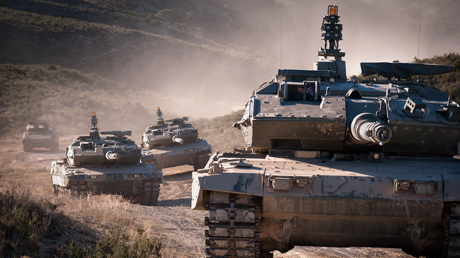 Carros de combate Leopardo del Ejército de Tierra español