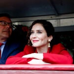 La presidente madrileña, Isabel Díaz Ayuso en la corrida Goyesca celebrada el 2 de mayo en las Ventas