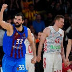 Mirotic celebra una de sus canastas ante el Bayern