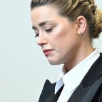 Amber Heard durante el juicio
