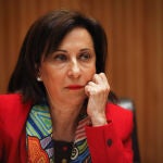 La Ministra de Defensa, Margarita Robles, en el Congreso de los Diputados