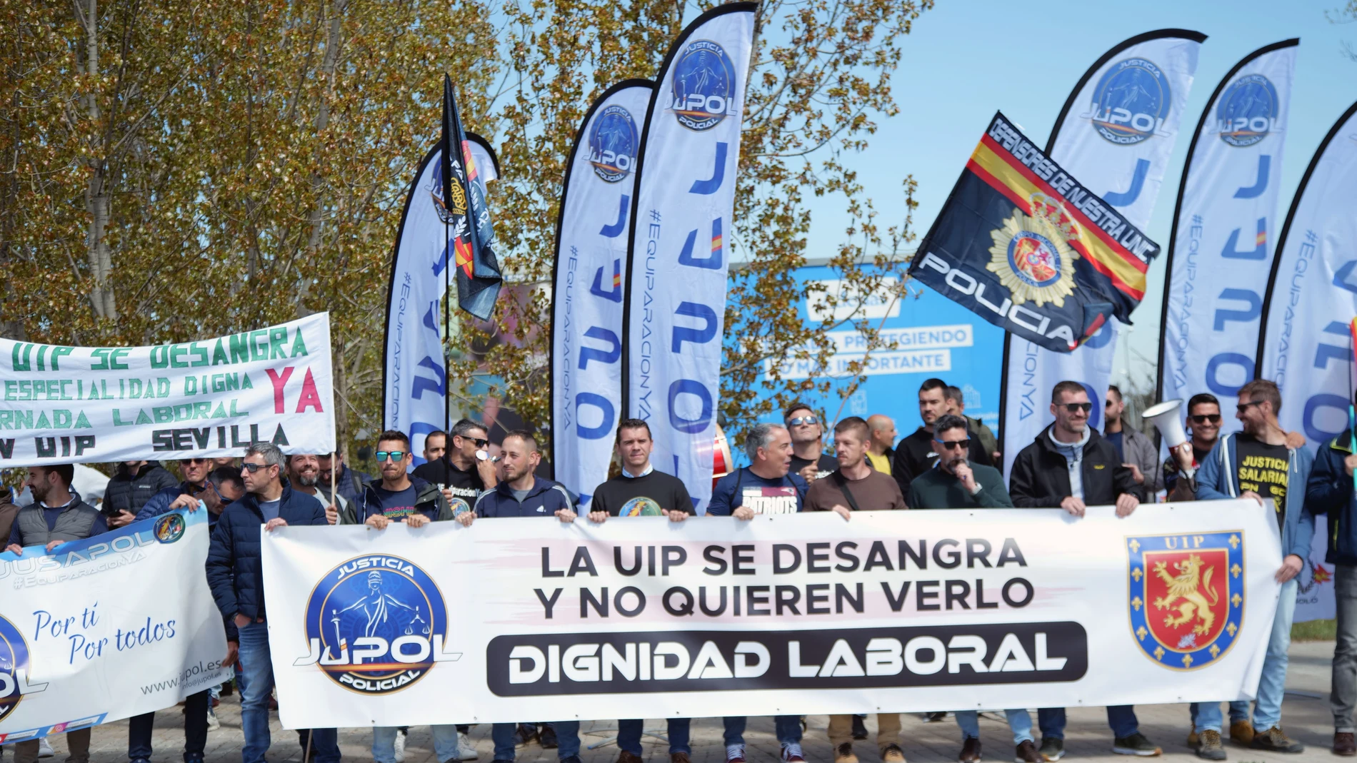 Foto de archivo de una manifestación de JUPOL