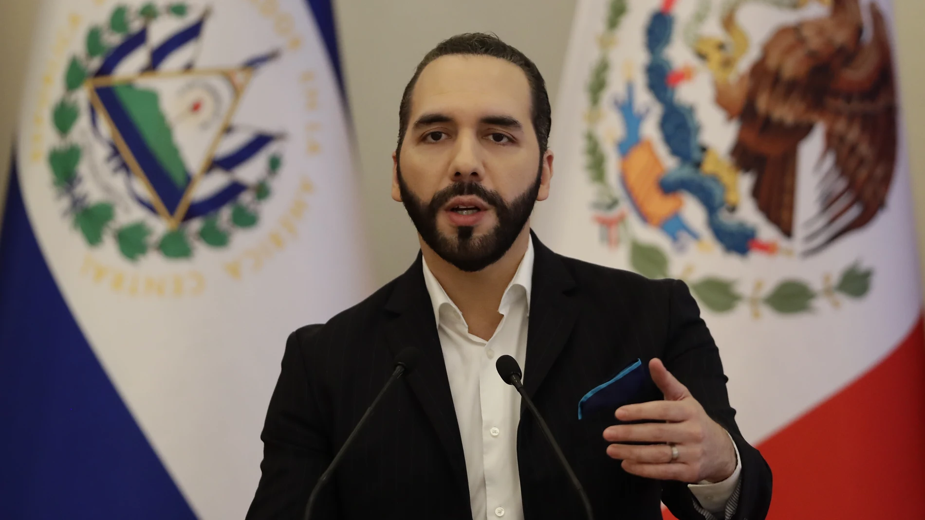 El presidente de El Salvador, Nayib Bukele