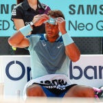 Rafa Nadal, durante su último partido en el Mutua Madrid Open, ante Carlos Alcaraz