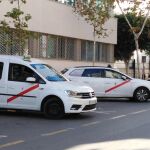 Una parada de taxis en Almería