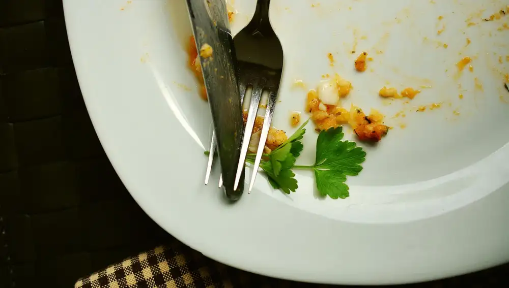 No se recomienda dejar los platos sucios
