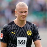 Erling Haaland, delantero del Borussia Dortmund.