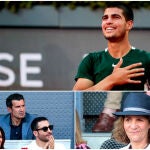 Los 'vips' que han visto triunfar a Carlos Alcaraz en Madrid