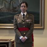 La general de brigada Patricia Ortega el día que le impusieron el fajín de general