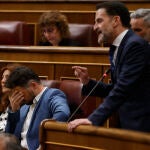 El portavoz de Ciudadanos, Edmundo Bal durante la sesión de control al Gobierno
