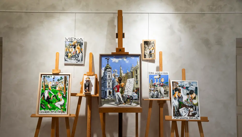 Inauguración de la exposición del ilustrador y dibujante, Esteban.