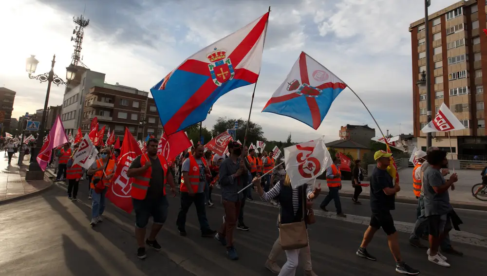 Manifestación en Ponferrada "Yo paro por el Bierzo"