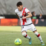 Fran García con el Rayo Vallecano.