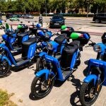 LA RAZON_13/09/2020. (FOTOGRAFÍA: KIKE TABERNER) Motos electricas de alquiler en Valencia