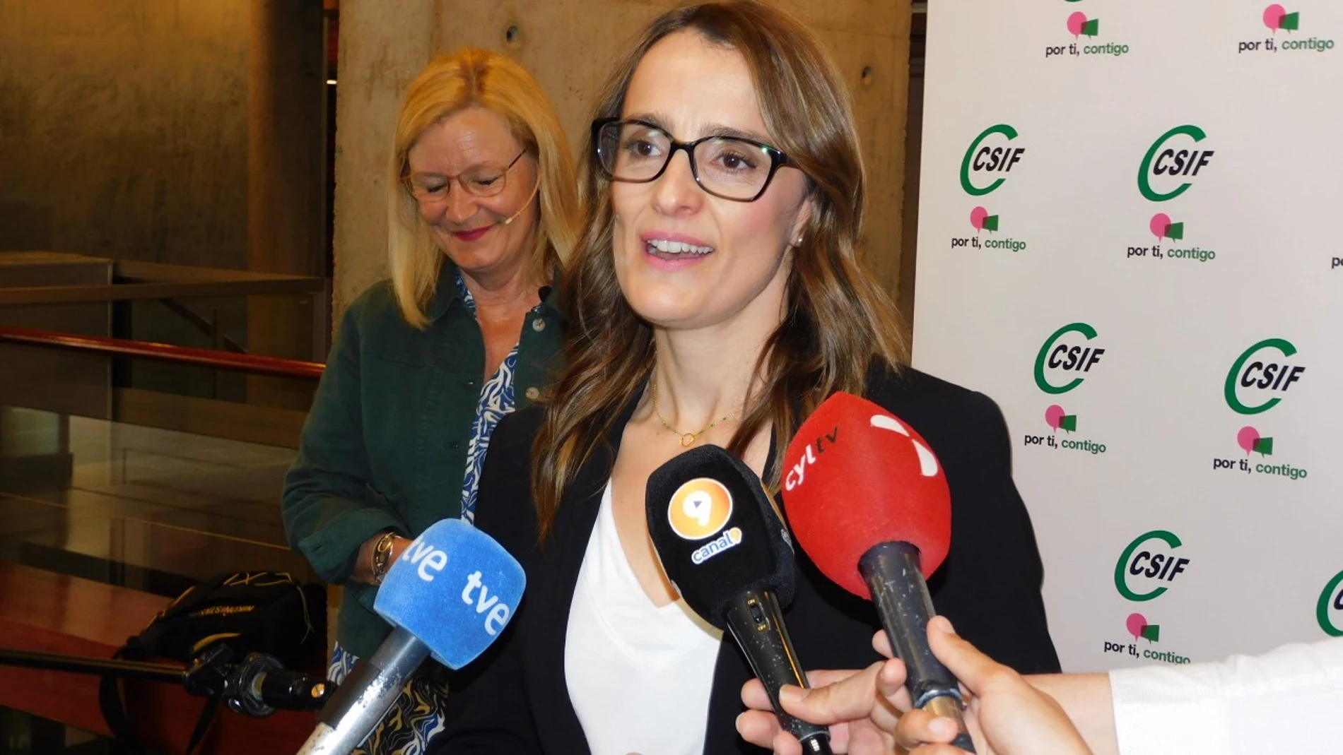 La responsable de Educación de CSIF Castilla y León, y secretaria de coordinación y negociación del sector nacional, Isabel Madrug