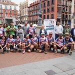 Participantes en el programa "Pedaladas contra el estigma" que arrancó en Valladolid