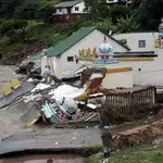 Inundaciones en Durban en abril de 2022.