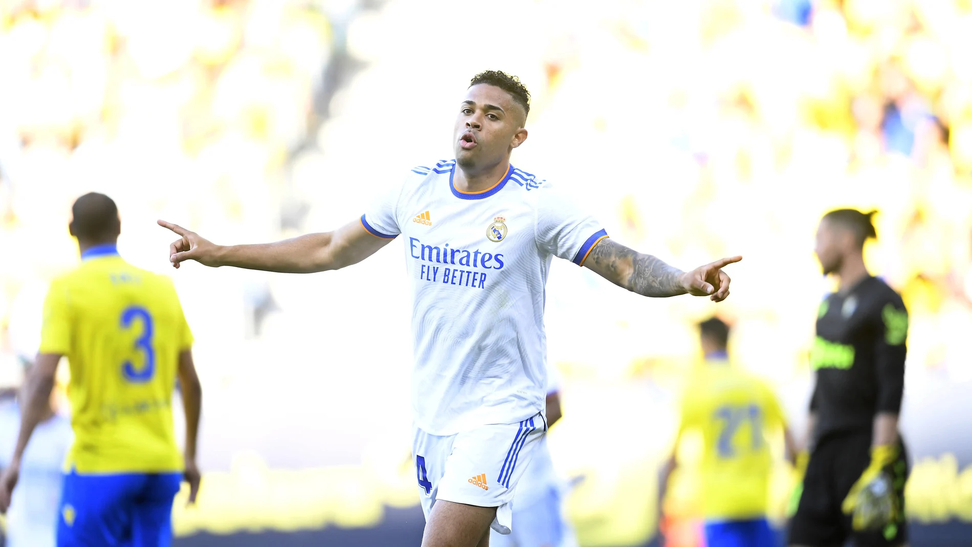 Mariano Díaz con el Real Madrid.