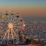 Vista de Barcelona con contaminación aérea